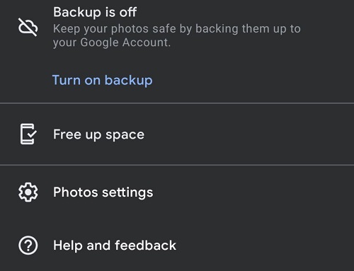 Google 相册上传重复项或忽略它们