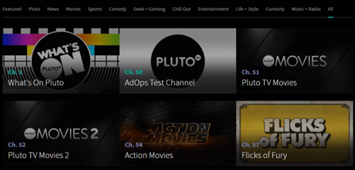 pluto Categories