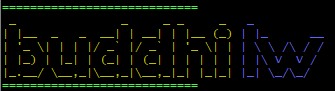 我想连接两个 figlet 输出(不同颜色)